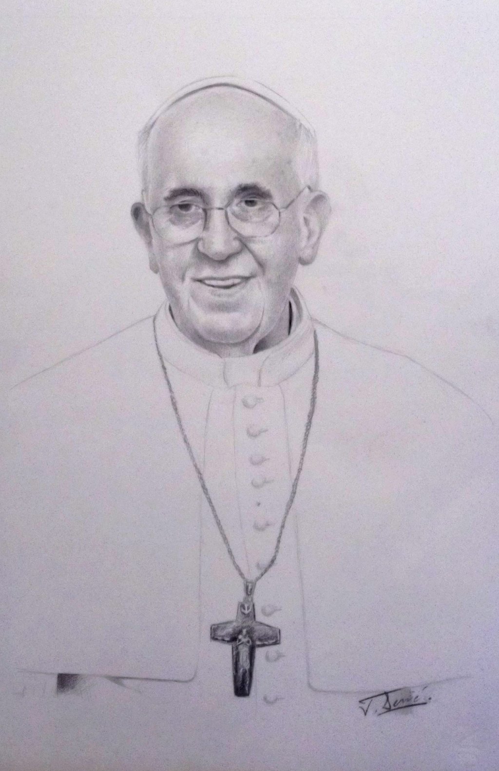 Pope Francis Beautiful Image Drawing