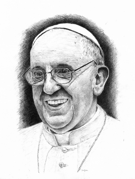 Pope Francis Drawing Pic