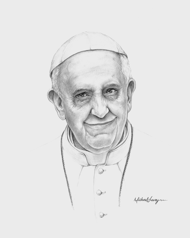 Pope Francis Photo Drawing