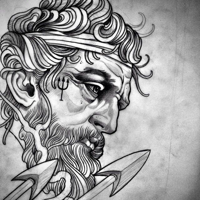 Poseidon Image Drawing