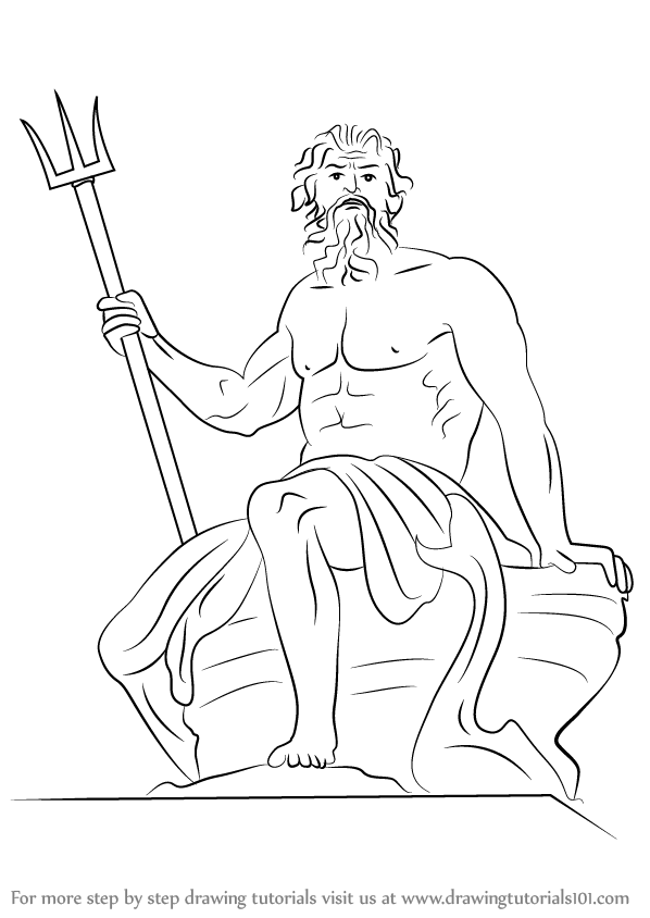 Poseidon Photo Drawing