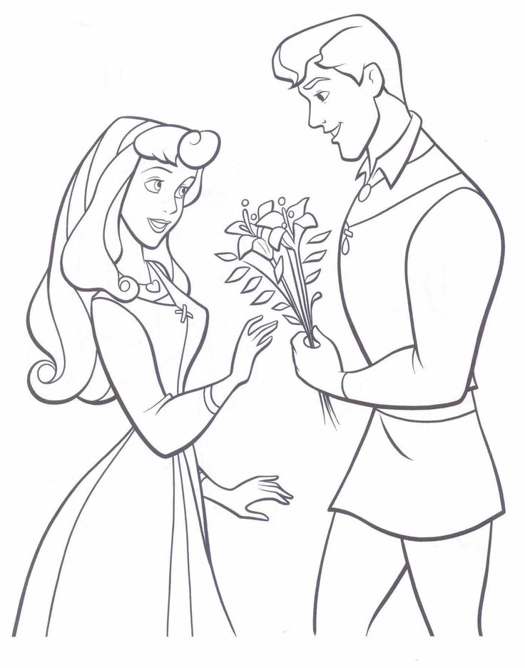 Prince And Princess Drawing Pic