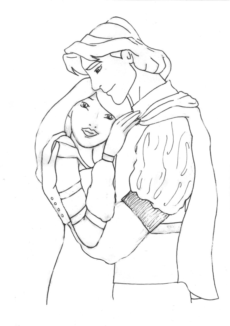 Prince And Princess Sketch