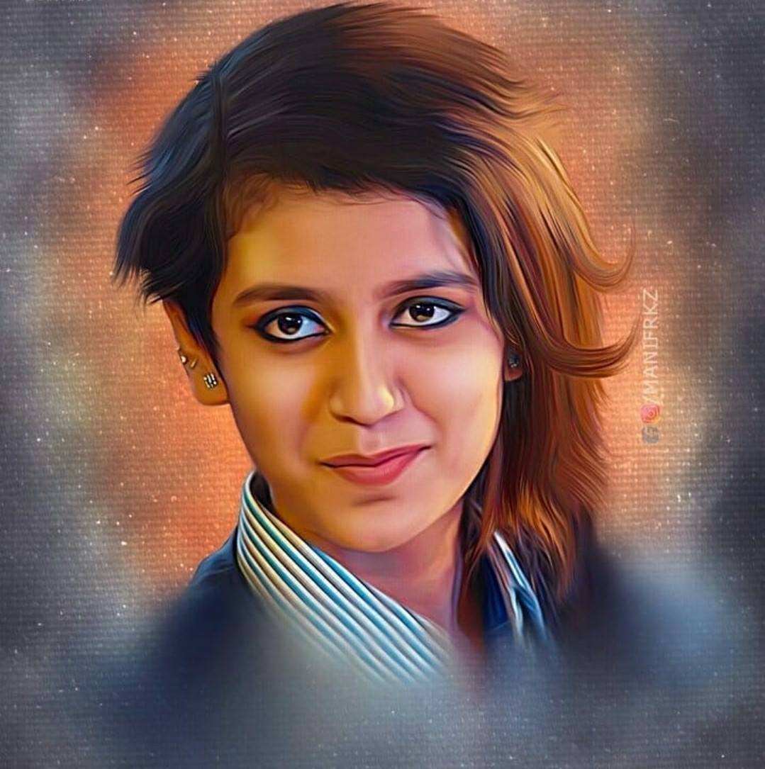 Priya Prakash Varrier Image Drawing