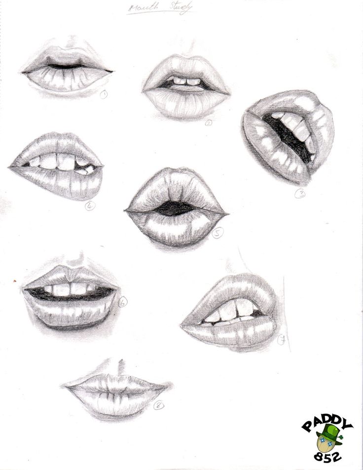 Puckered Lips Drawing