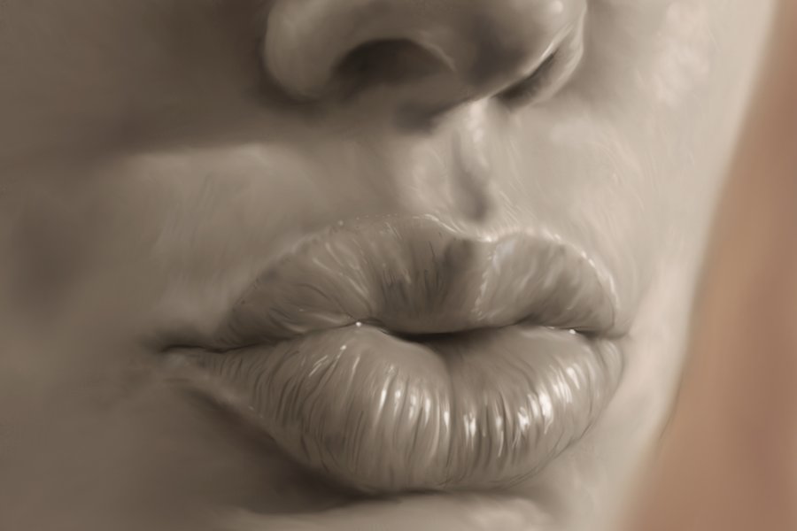 Puckered Lips Image Drawing
