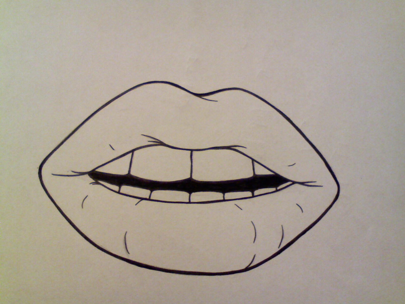 Puckered Lips Sketch