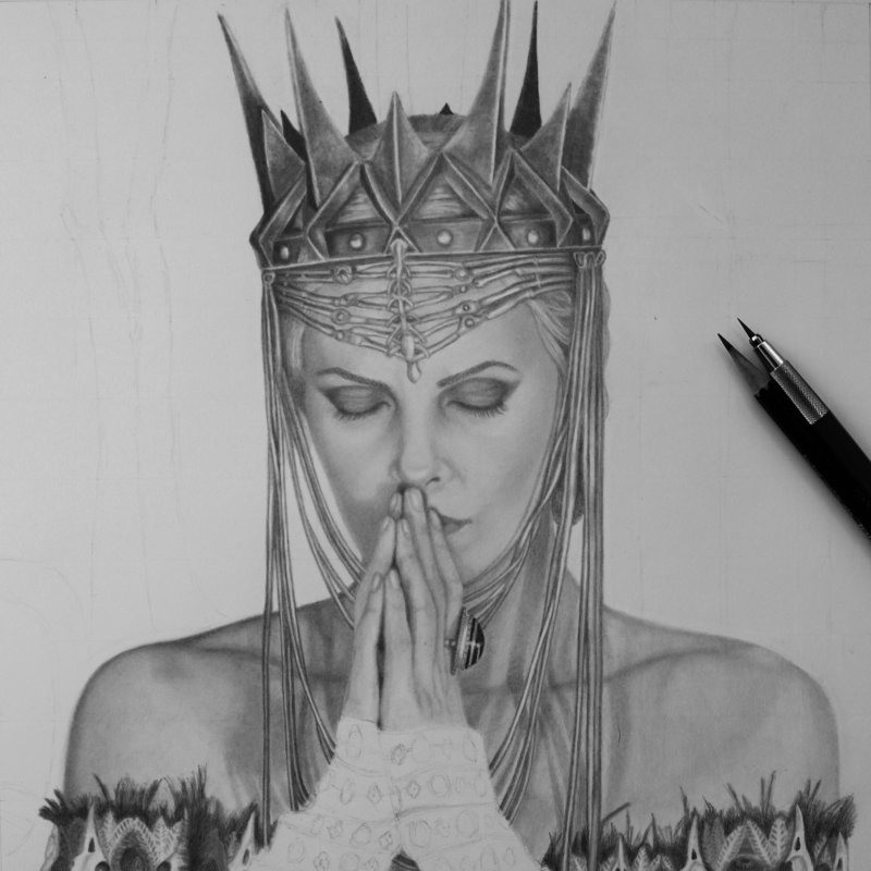 Queen Ravenna Realistic Drawing