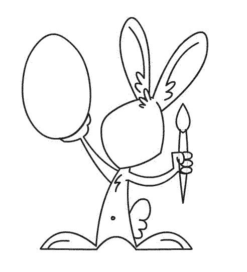 Rabbit Easter Beautiful Image Drawing