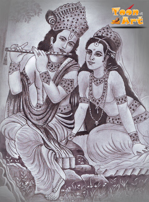 Radha Krishna Best Drawing
