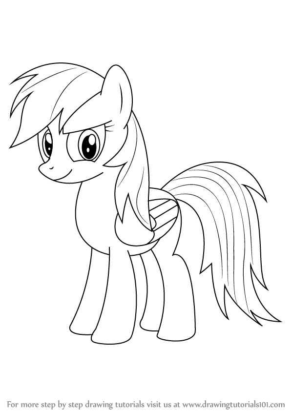 Rainbow Dash Picture Drawing
