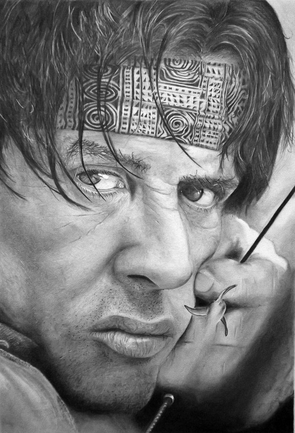 Rambo Picture Drawing