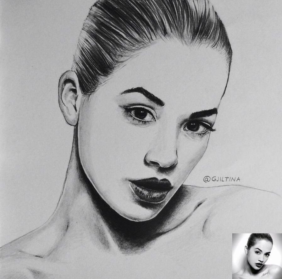 Rita Ora Drawing Pic