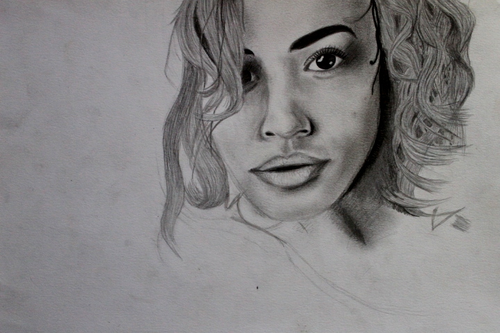 Rita Ora High-Quality Drawing