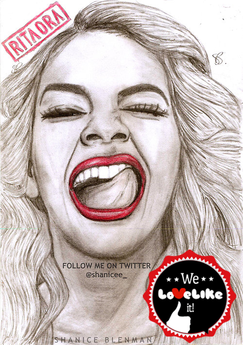 Rita Ora Image Drawing