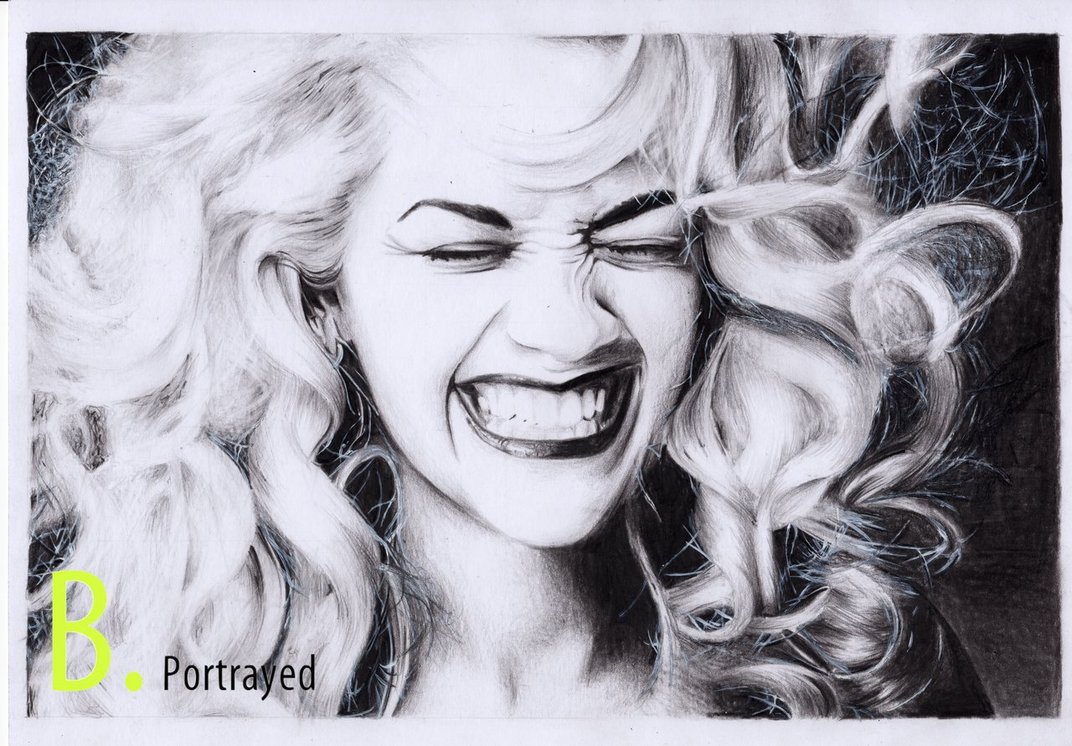 Rita Ora Realistic Drawing