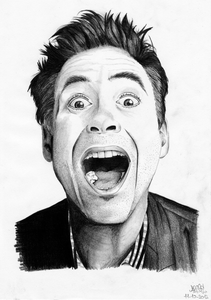 Robert Downey Jr Beautiful Image Drawing
