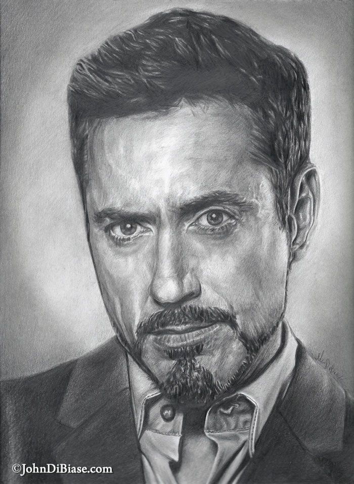 Robert Downey Jr High-Quality Drawing