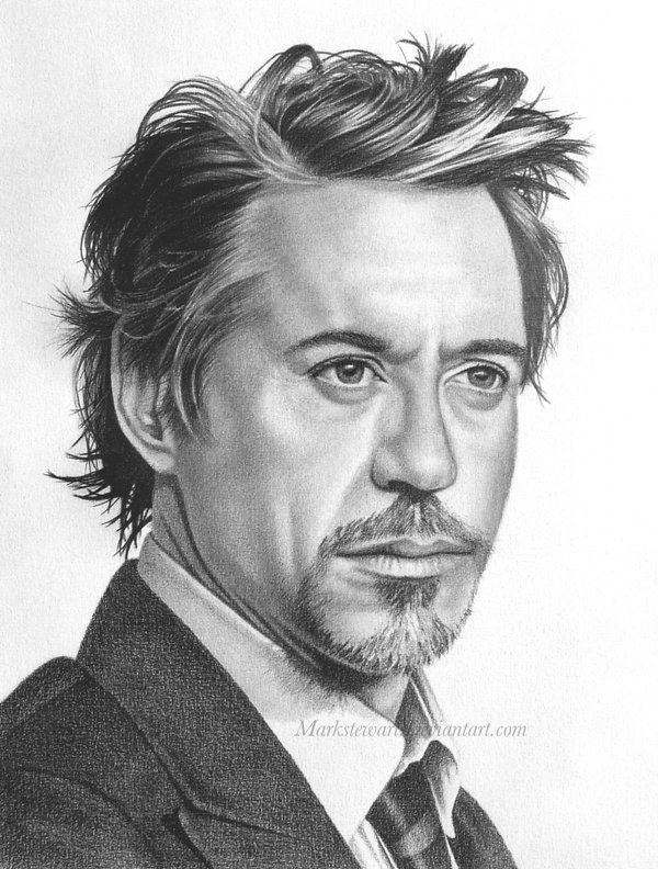 Robert Downey Jr Pic Drawing