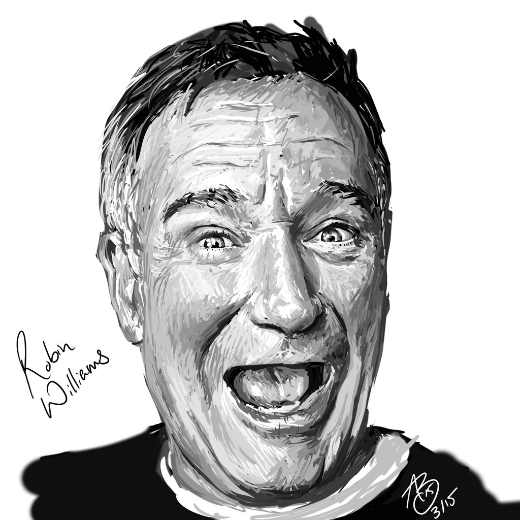 Robin Williams Amazing Drawing