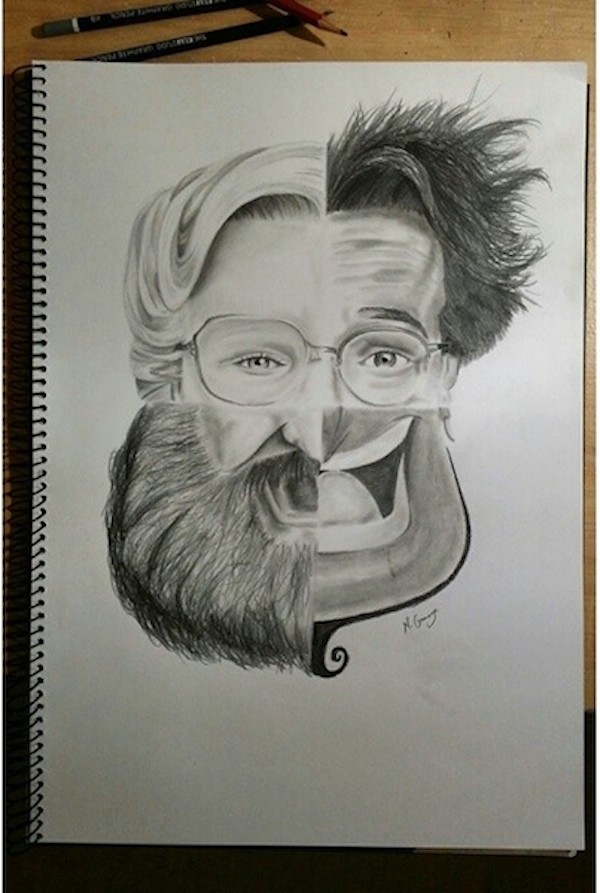 Robin Williams High-Quality Drawing