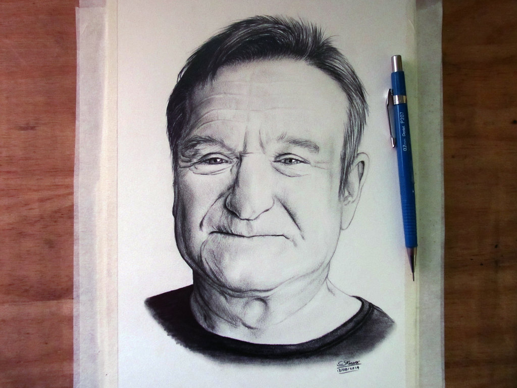 Robin Williams Realistic Drawing