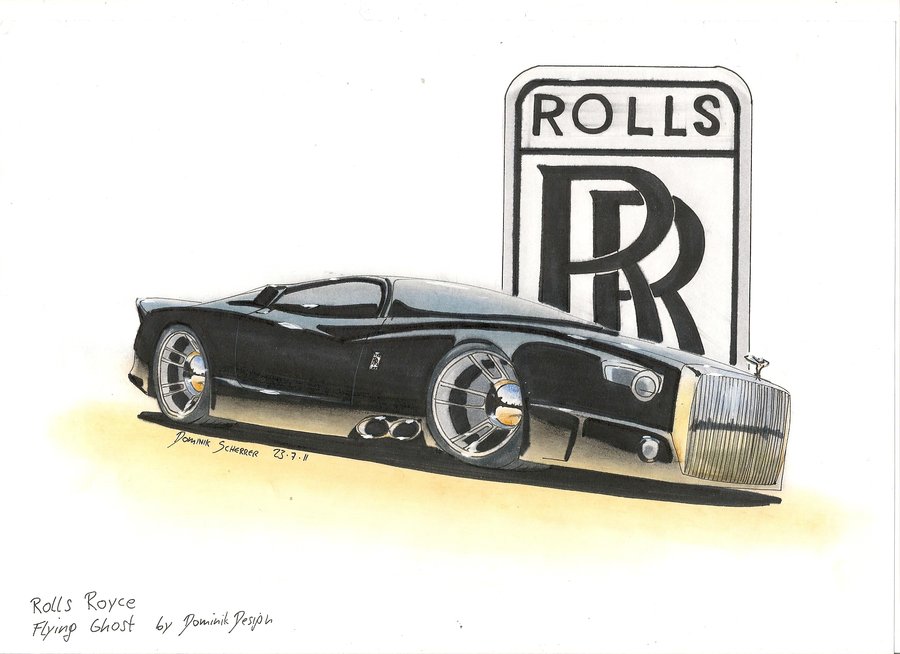 Rolls Royce Amazing Drawing
