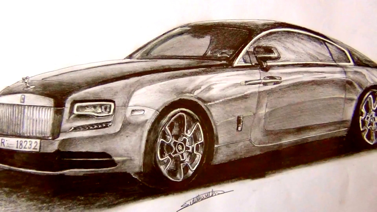 Rolls Royce Beautiful Image Drawing