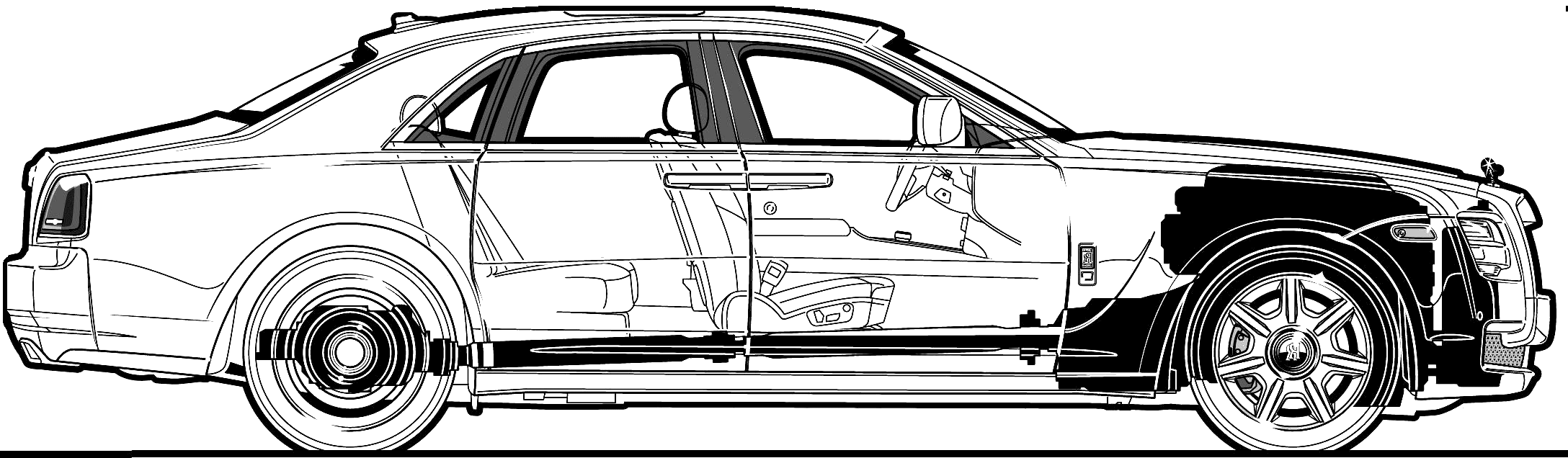 Rolls Royce Drawing Picture