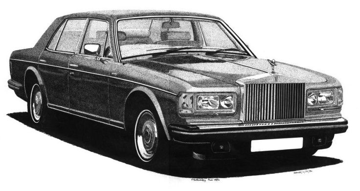Rolls Royce Picture Drawing
