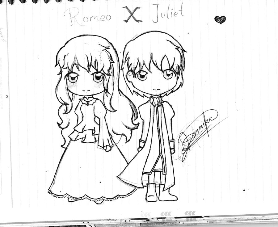 Romeo Juliet Drawing Photo - Drawing Skill