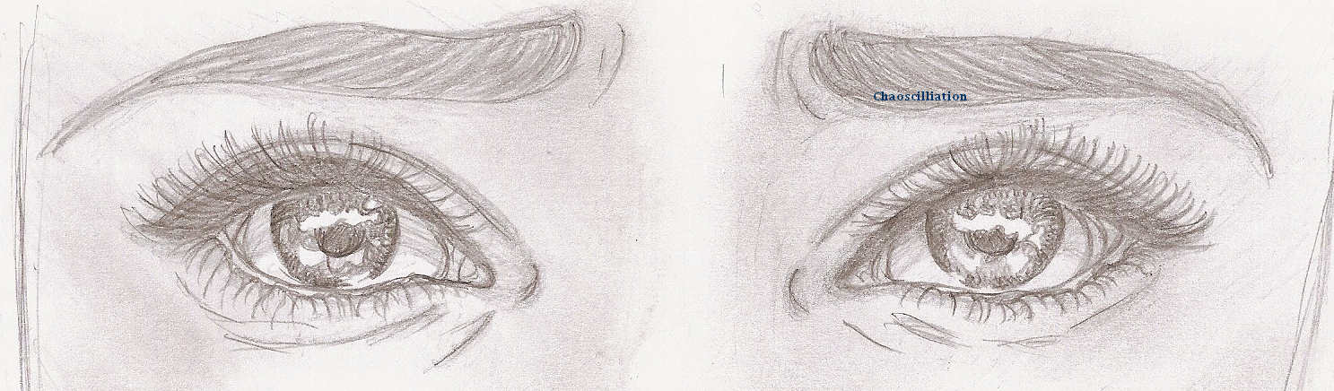 Sad Eyes Amazing Drawing
