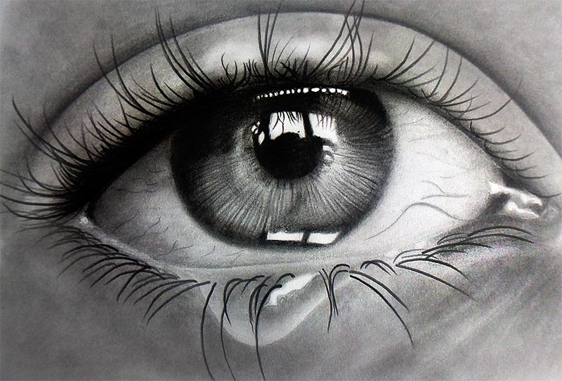 Sad Eyes Photo Drawing