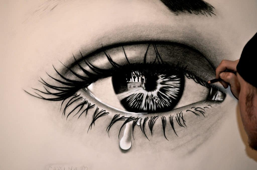 Sad Eyes Picture Drawing