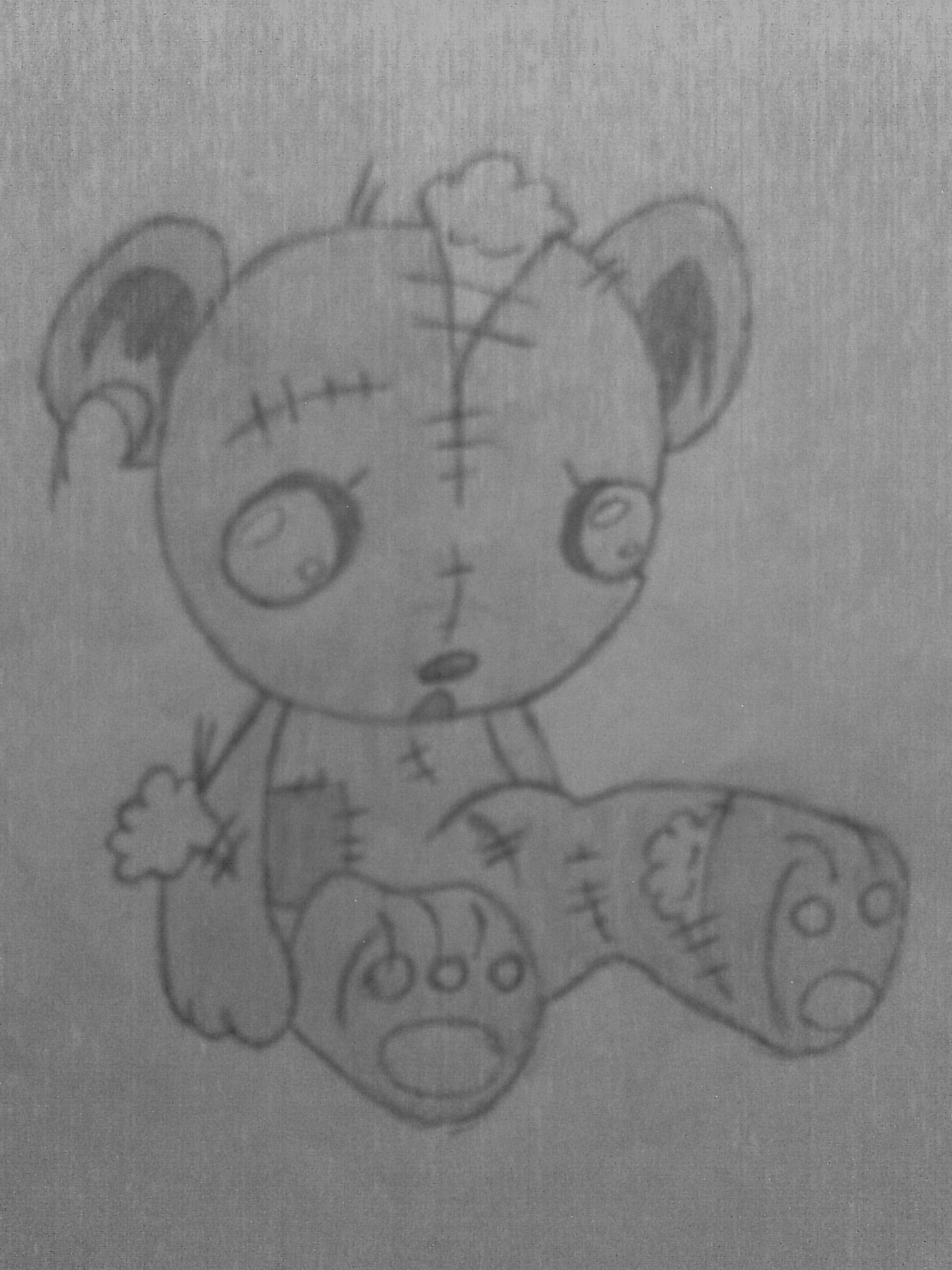 Sad Teddy Bear Drawing