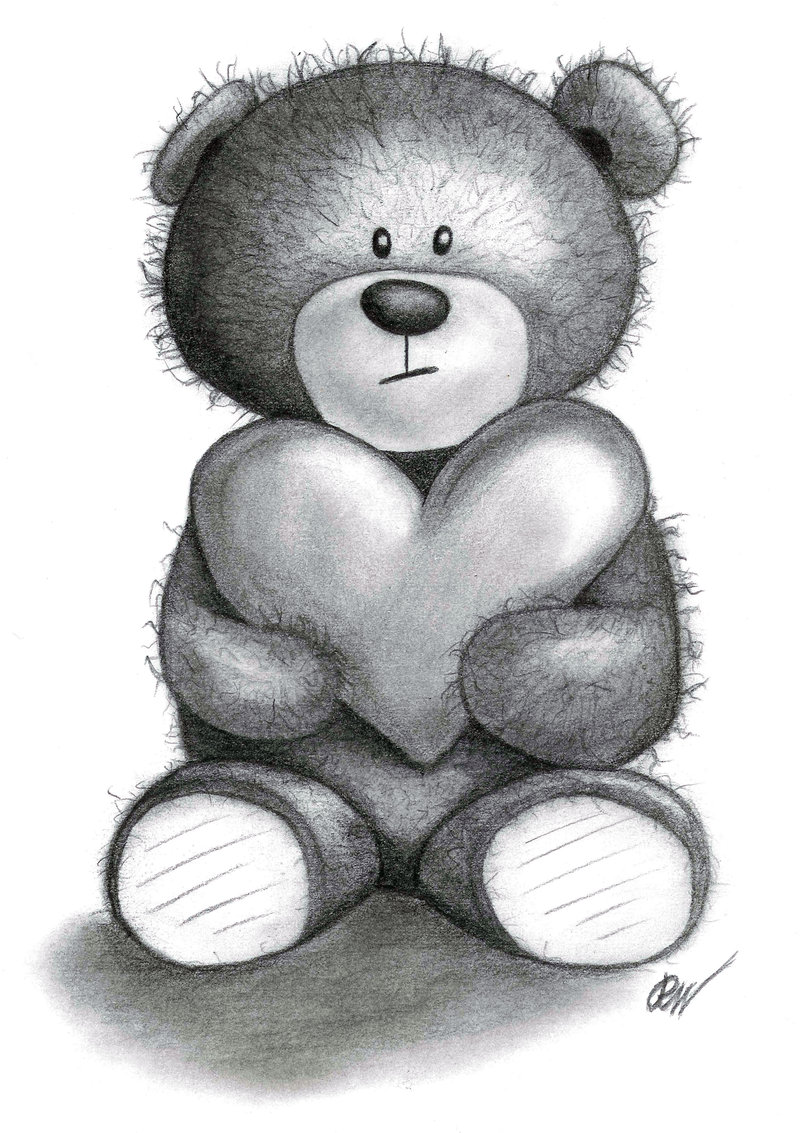 Sad Teddy Bear Pic Drawing