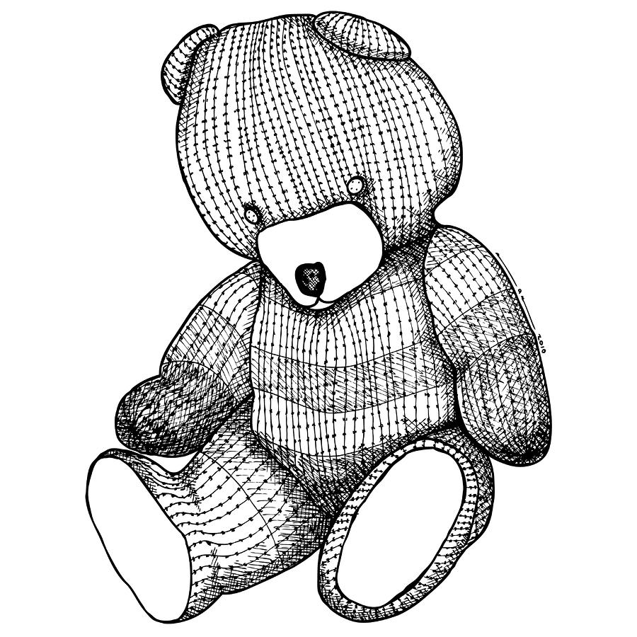 Sad Teddy Bear Sketch