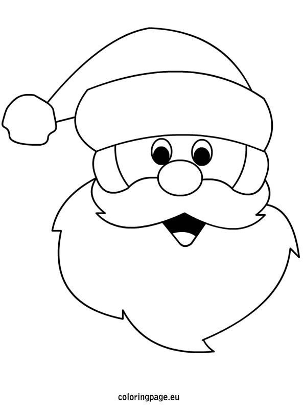 Santa Claus Face Drawing