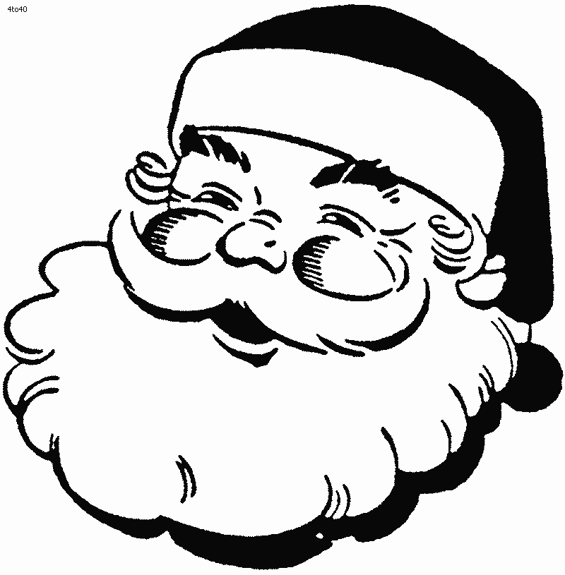 Santa Claus Face Photo Drawing
