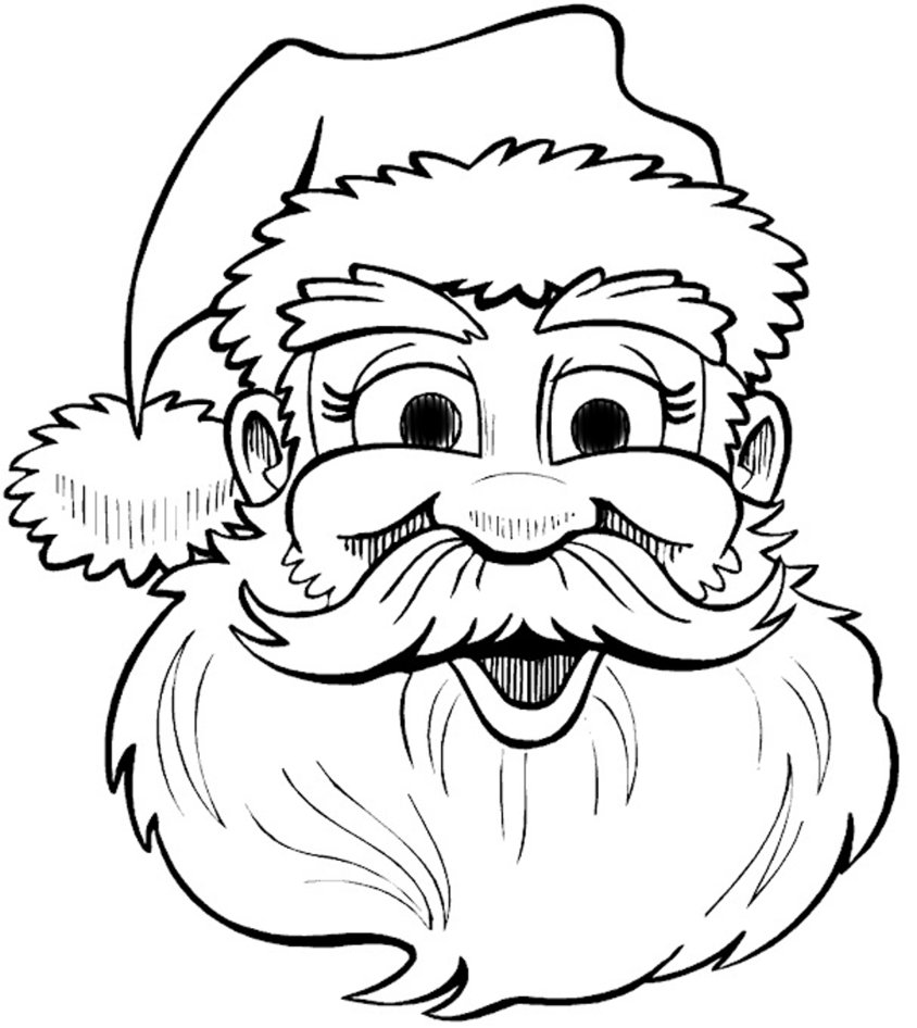 Santa Claus Face Sketch