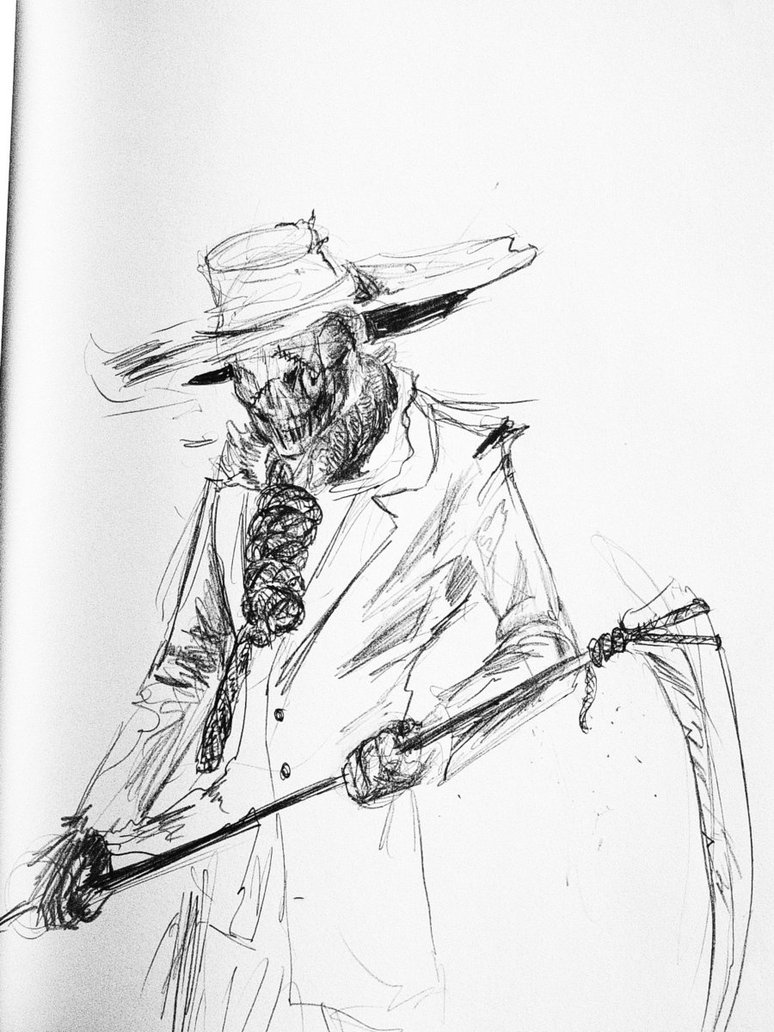 Scarecrow Beautiful Image Drawing