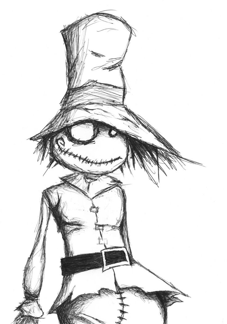 Scarecrow Drawing