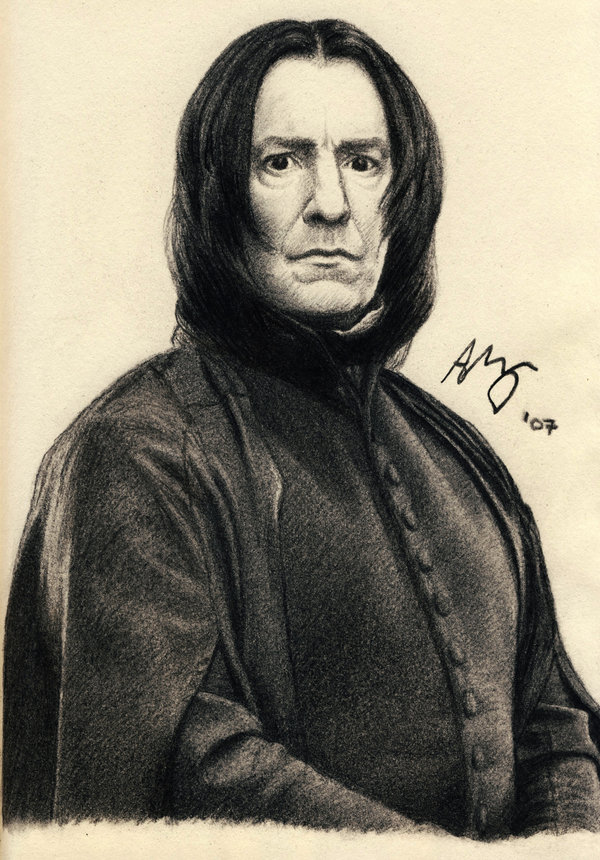 Severus Snape Beautiful Image Drawing