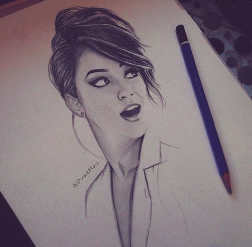 Shay Mitchell Picture Drawing