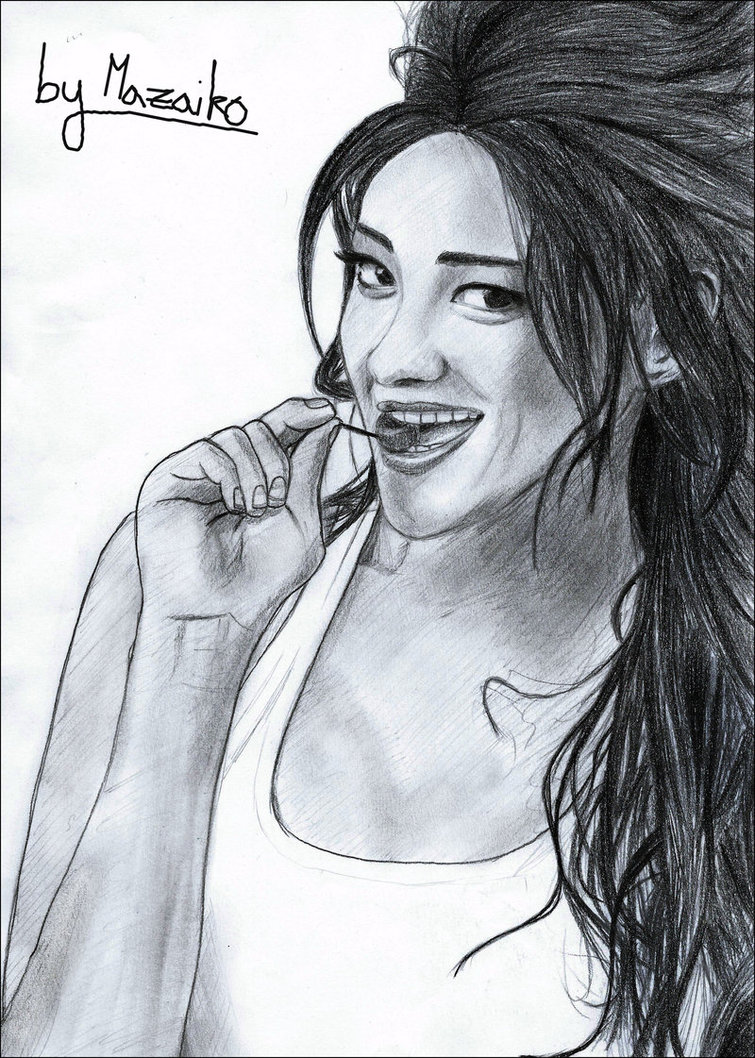 Shay Mitchell Realistic Drawing