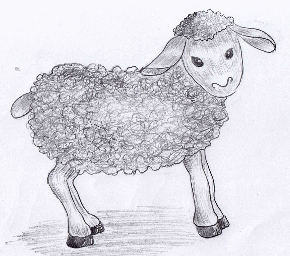 Lamb outline drawing  How to draw A Sheep drawing for kids  artjanag   YouTube