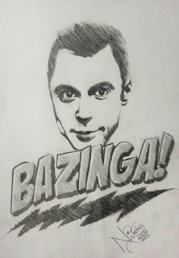 Sheldon Cooper Image Drawing