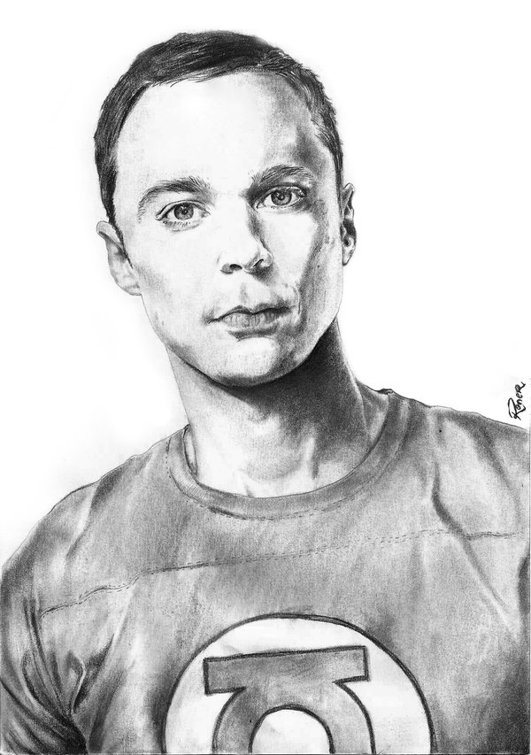 Sheldon Cooper Pic Drawing