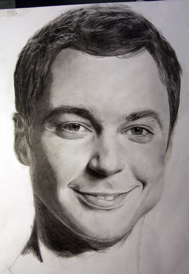 Sheldon Cooper Realistic Drawing