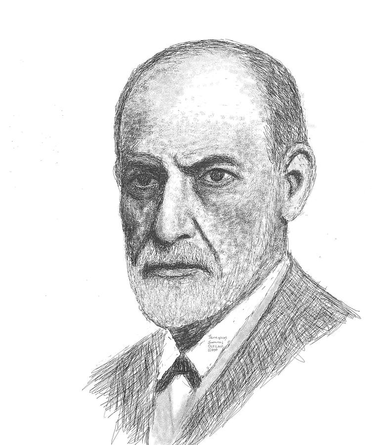 Sigmund Freud Image Drawing